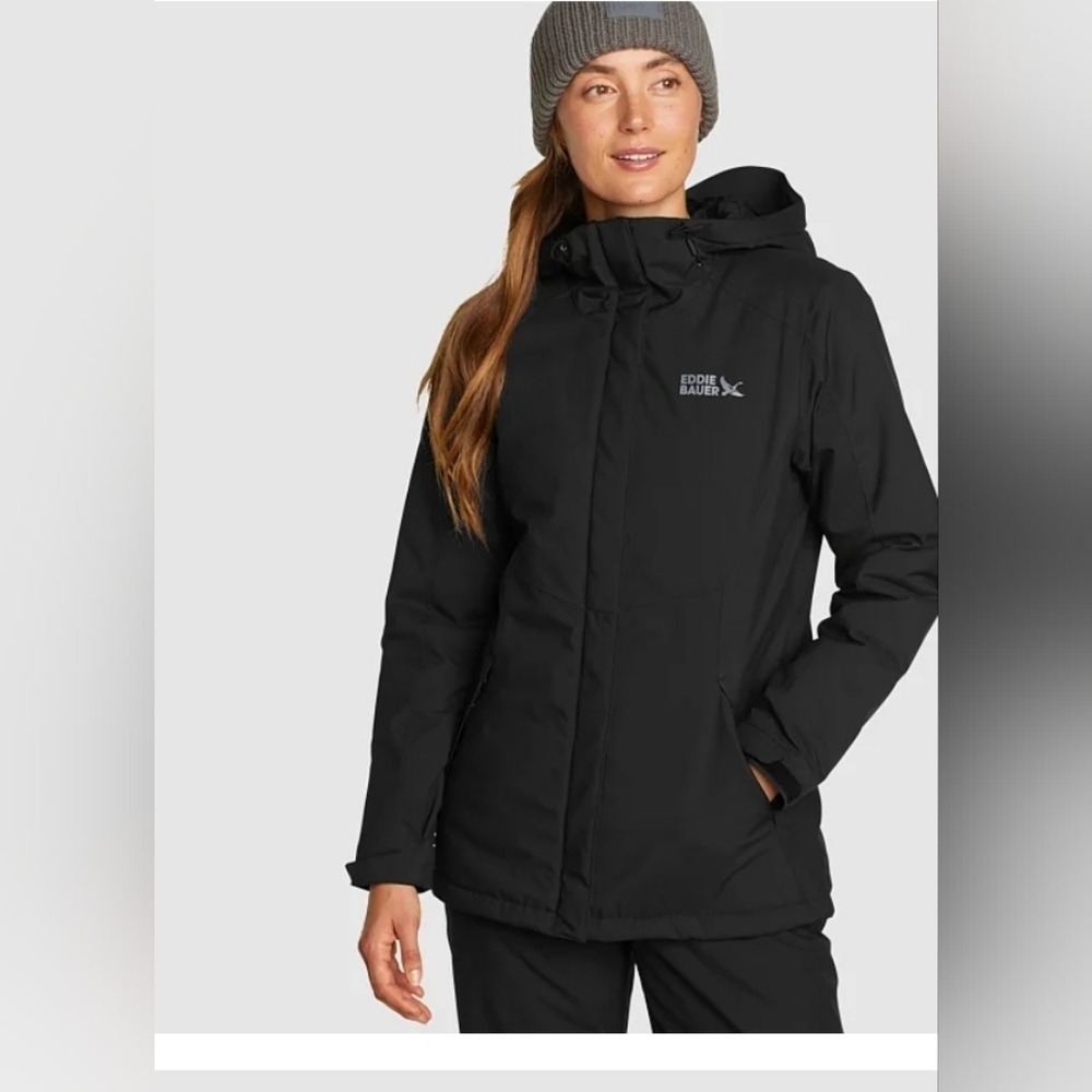 EDDIE BAUER -  Women's Funski Insulated Jacket - LARGE - Black New